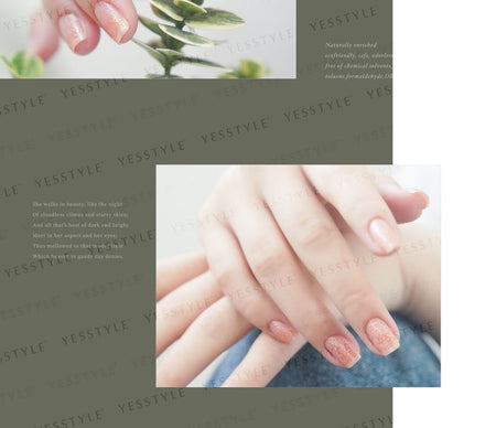 ALLOYA - Water-Based Natural Nail Polish Environmental Friendly 052 Twinkling Star, 10ml, 60 g, 6934849100529