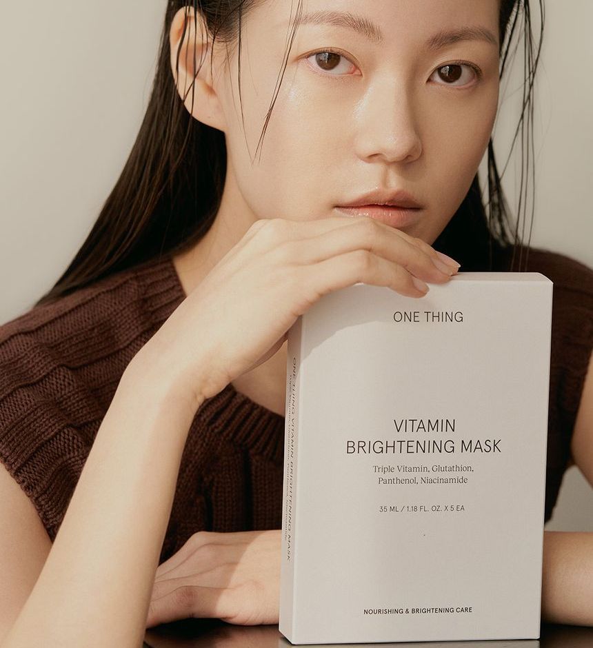 ONE THING - Vitamin Brightening Mask Set, 35ml x 5 sheets, 244 g, 8809704190947