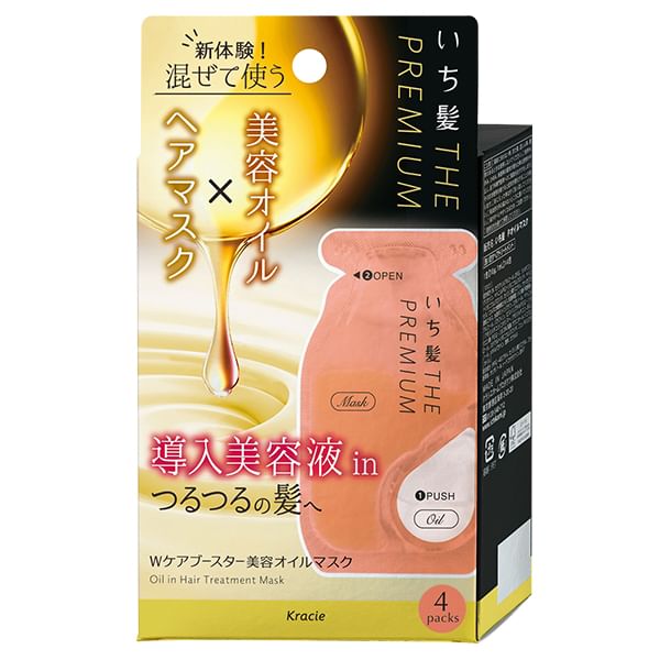 Kracie - Ichikami The Premium Oil In Hair Treatment Mask, 4 pcs, 100 g, 4901417618085