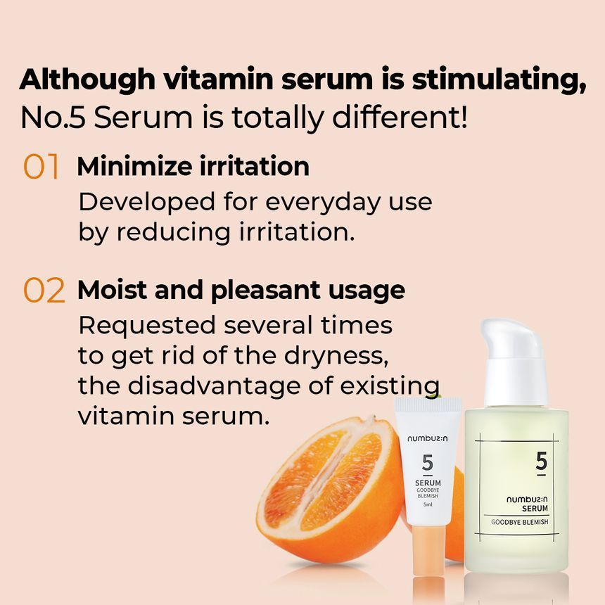 numbuzin - No. 5 Goodbye Blemish Serum, 50ml, 195 g, 8809652580050