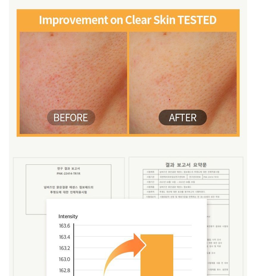 numbuzin - No.3 Radiance Glowing Jumbo Essence Pad, 70 sheets, 263 g, 8809652580982