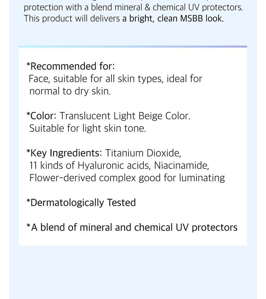 numbuzin - No.1 Pure Glass Clean Tone Up, 50ml, 73 g, 8809652580951