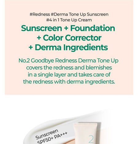 numbuzin - No.2 Goodbye Redness Derma Tone Up, 50ml, 79 g, 8809652580685