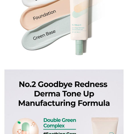 numbuzin - No.2 Goodbye Redness Derma Tone Up, 50ml, 79 g, 8809652580685