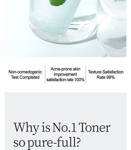 numbuzin - No.1 Pure-Full Calming Herb Toner, 300ml, 370 g, 8809652581453