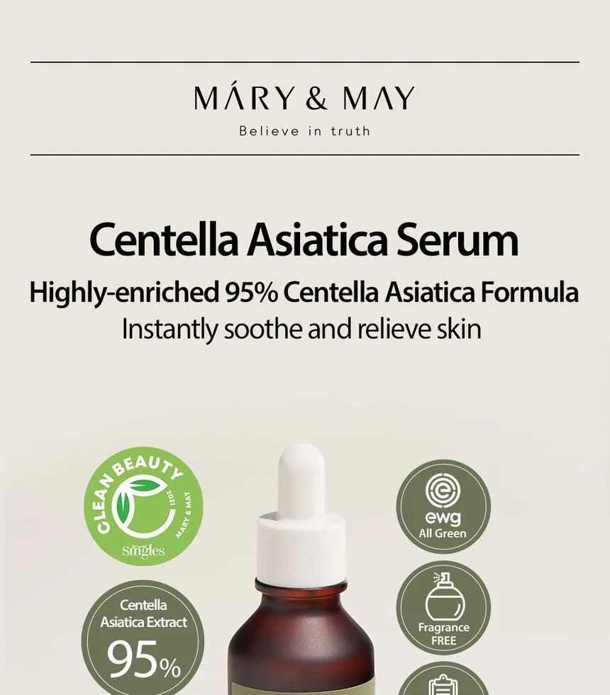 Mary&May - Centella Asiatica Serum, 30ml, 110 g, 8809670680787