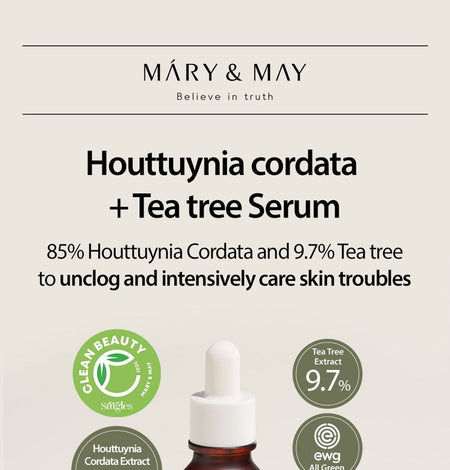 Mary&May - Houttuynia Cordata + Tea Tree Serum, 30ml, 111 g, 8809670680794