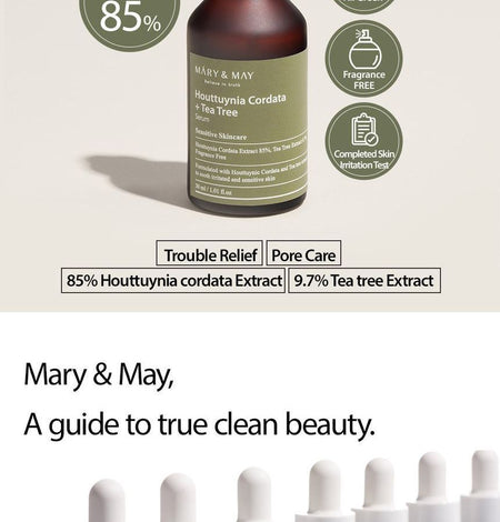 Mary&May - Houttuynia Cordata + Tea Tree Serum, 30ml, 111 g, 8809670680794