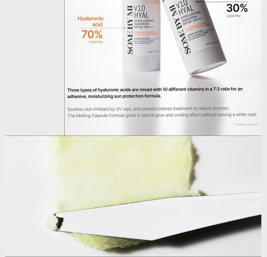 SOME BY MI - V10 Hyal Hydra Capsule Sunscreen, 40ml, 113 g, 8809647392859