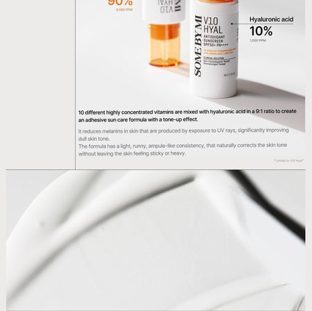 SOME BY MI - V10 Hyal Antioxidant Sunscreen, 40ml, 68 g, 8809647392866