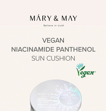 Mary&May - Vegan Niacinamide Panthenol Sun Cushion, 25g, 135 g, 8809670682040