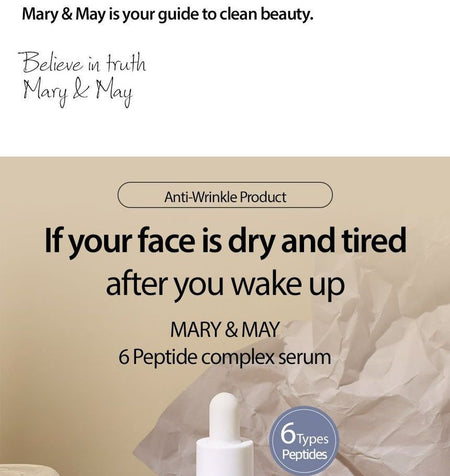 Mary&May - 6 Peptide Complex Serum, 30ml, 110 g, 8809670680824