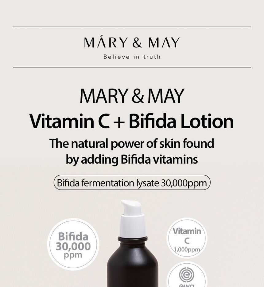 Mary&May - Vitamin C + Bifida Lotion, 120ml, 339 g, 8809670681128