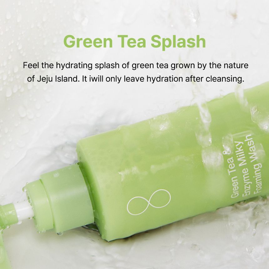 By Wishtrend - Green Tea & Enzyme Milky Foaming Wash, 140ml, 194 g, 8809572891564