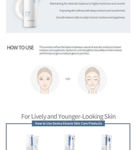 Derma Elravie - Moist Balancing Fluid, 150ml, 380 g, 8809162251754