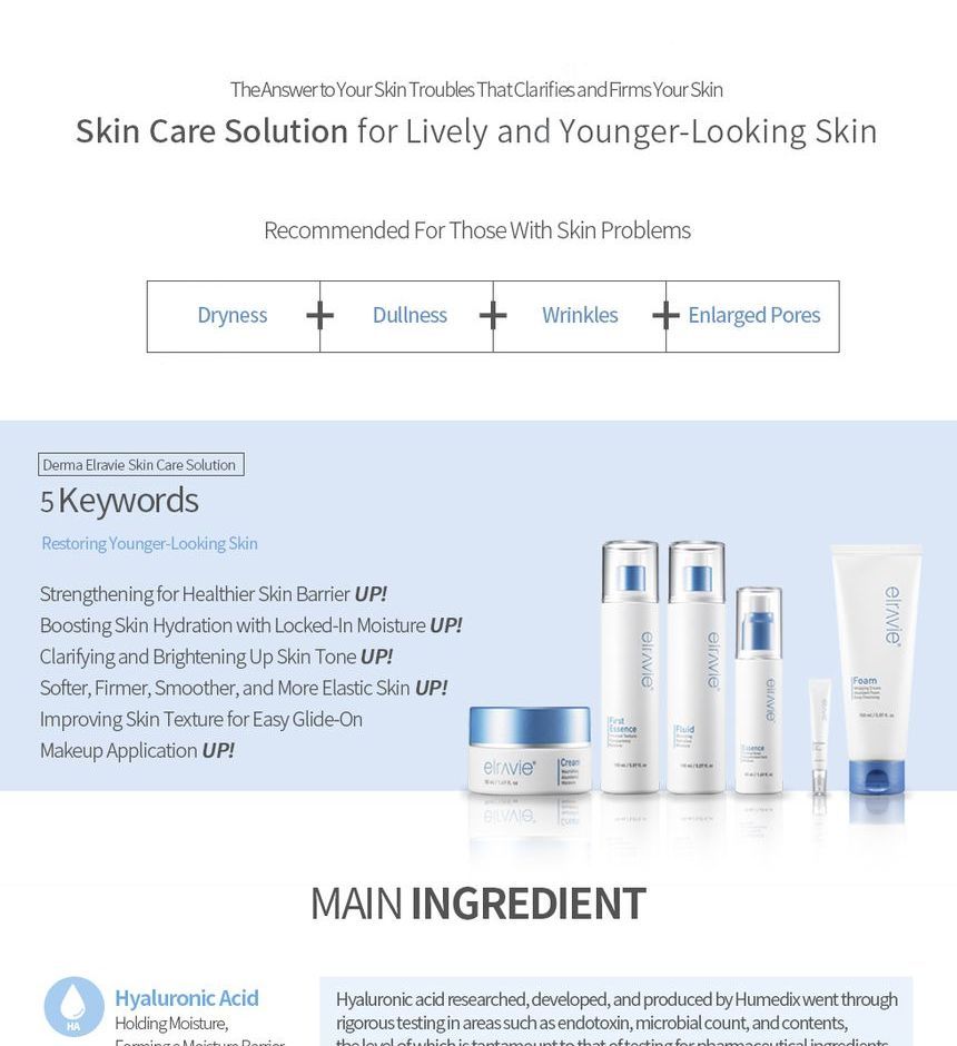 Derma Elravie - First HA Essence Skin, 150ml, 380 g, 8809162251747