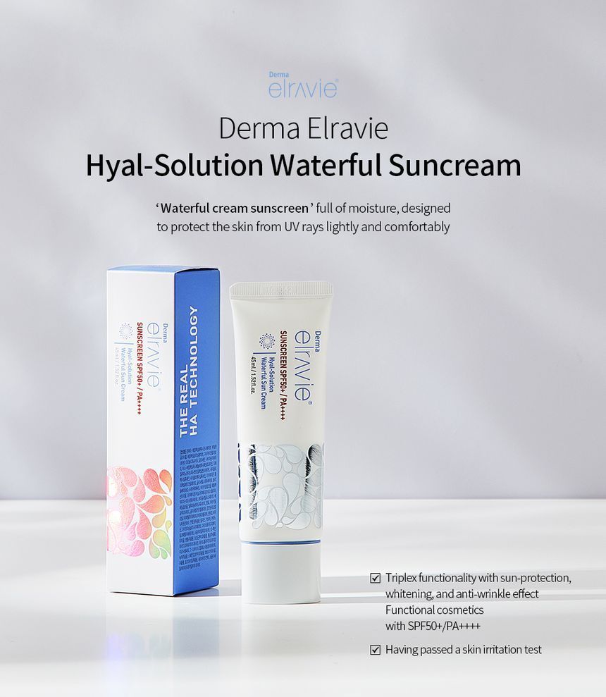 Derma Elravie - Hyal-Solution Waterful Sun Cream, 45ml, 70 g, 8809162251860