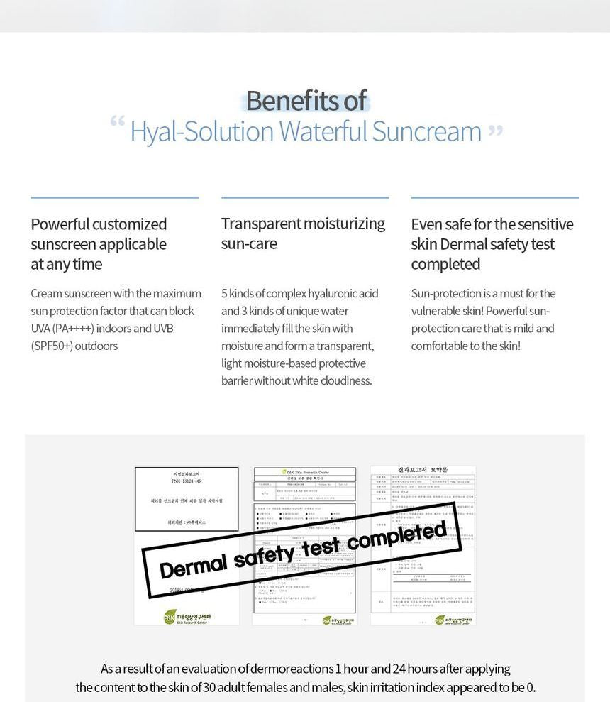 Derma Elravie - Hyal-Solution Waterful Sun Cream, 45ml, 70 g, 8809162251860