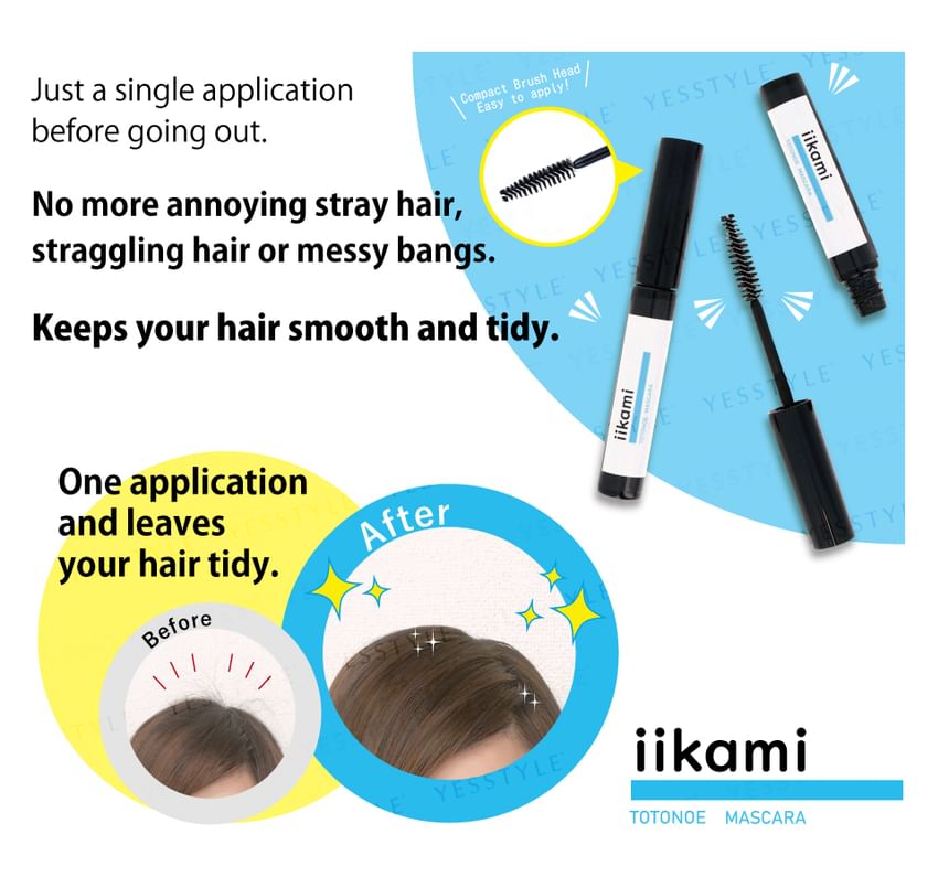 iikami - Totonoe Hair Mascara Colorless, 1 pc, 14 g, 4562226255511
