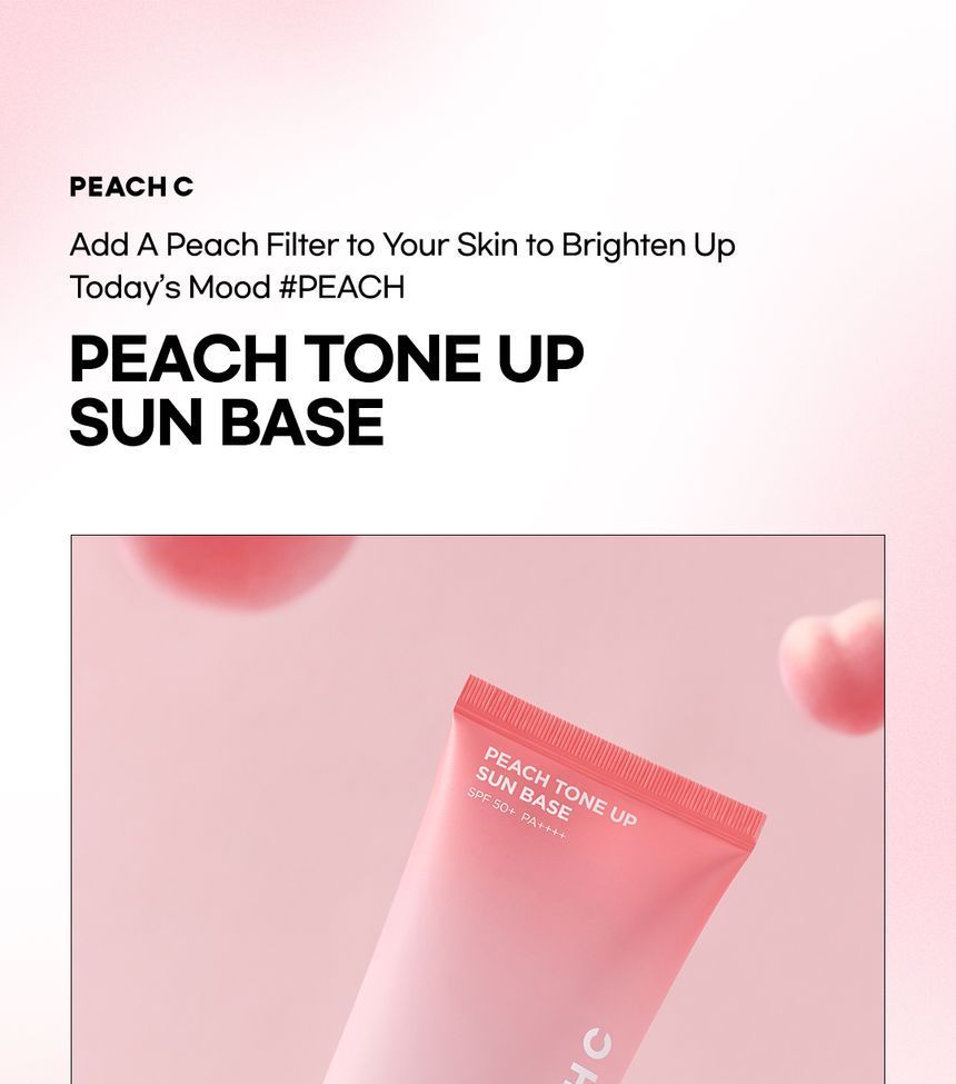 Peach C - Peach Tone Up Sun Base, 50ml, 85 g, 8809836440224