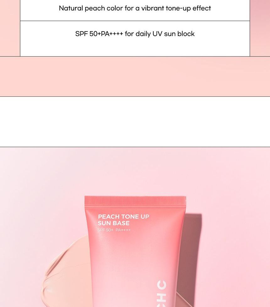Peach C - Peach Tone Up Sun Base, 50ml, 85 g, 8809836440224