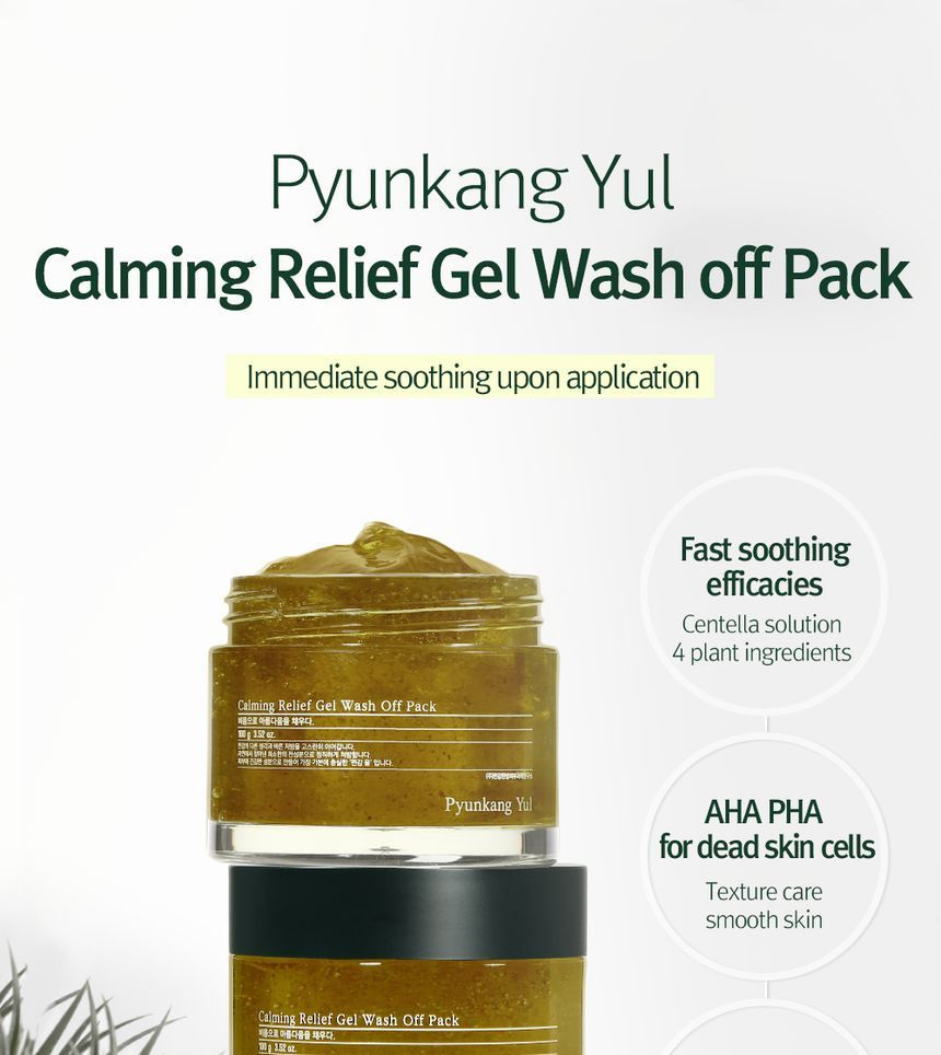 Pyunkang Yul - Calming Relief Gel Wash Off Pack, 100g, 192 g, 8809486683446