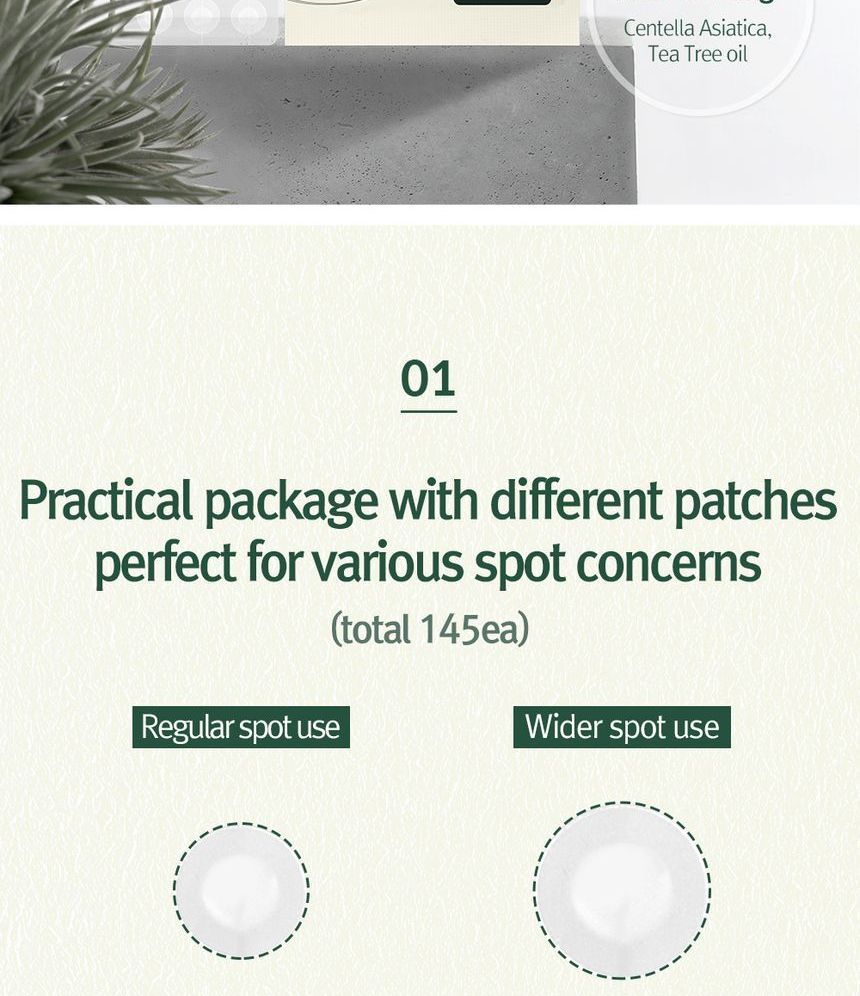 Pyunkang Yul - Calming Clear Spot Patch Slim Care, 145 patches, 18 g, 8809486683378