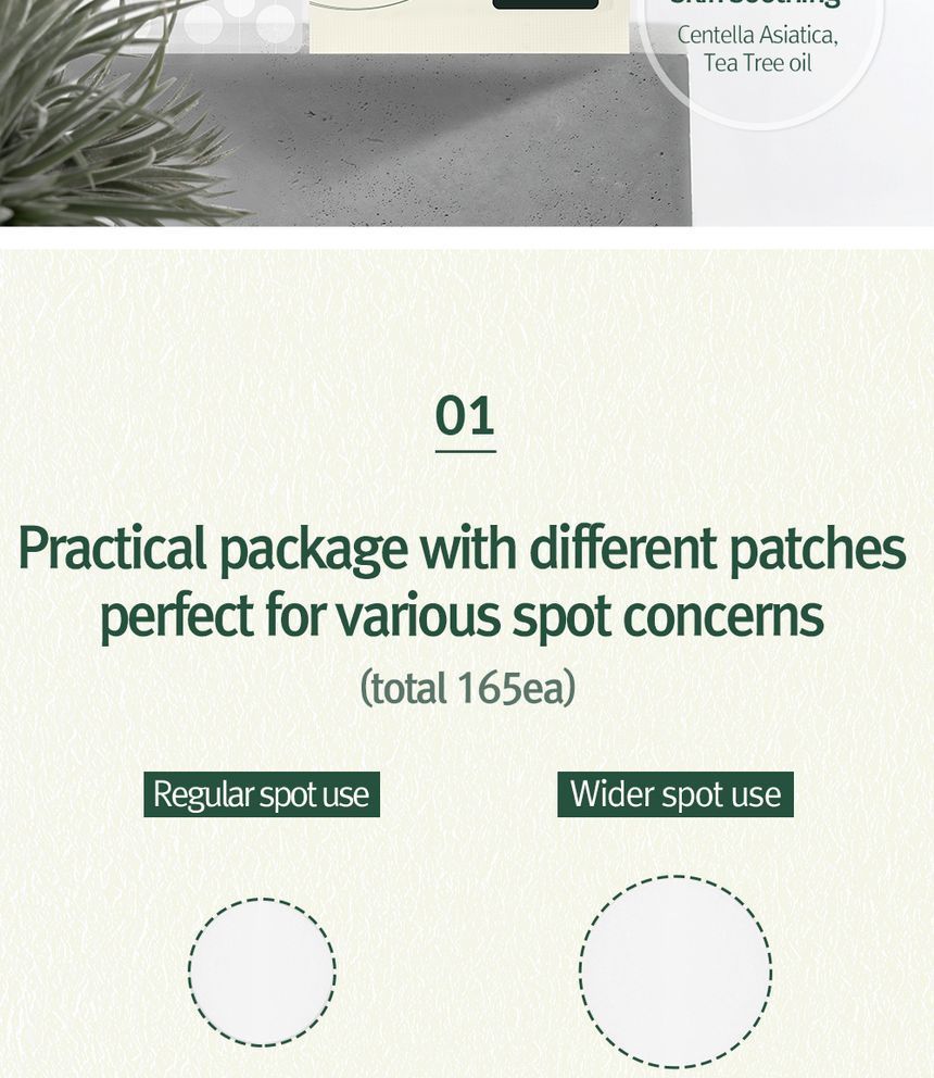 Pyunkang Yul - Calming Clear Spot Patch Intensive Care, 165 patches, 18 g, 8809486683354