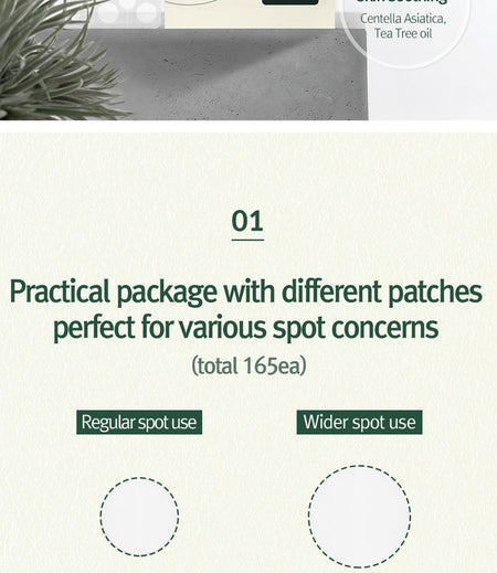 Pyunkang Yul - Calming Clear Spot Patch Intensive Care, 165 patches, 18 g, 8809486683354