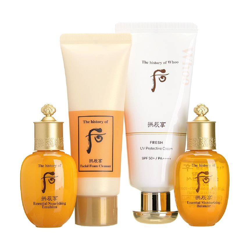 THE WHOO - Gongjinhyang Fresh UV Protective Cream Special Set, 4 pcs, 283 g, 8801051269123
