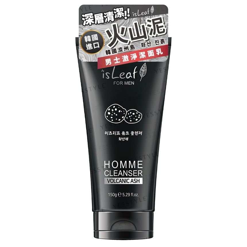 isLeaf - Homme Cleanser For Men Volcanic Ash, 150g, 180 g, 8809473193392