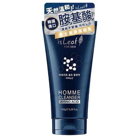 isLeaf - Homme Cleanser For Men Amino Acid, 150g, 180 g, 8809473193385