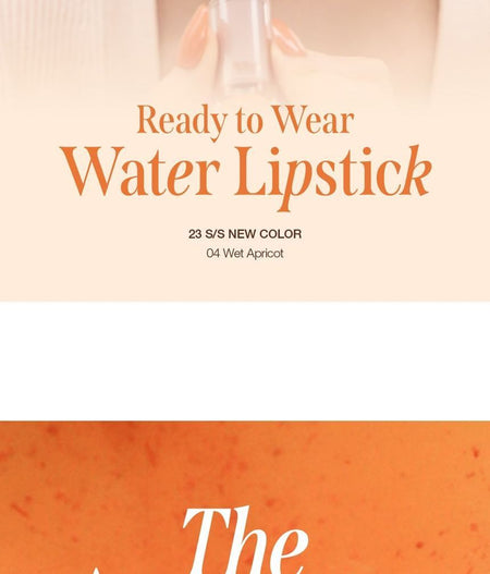 Bbi@ - Ready To Wear Water Lipstick Apricot Edition, #04 Wet Apricot, 28 g, 8809871383876