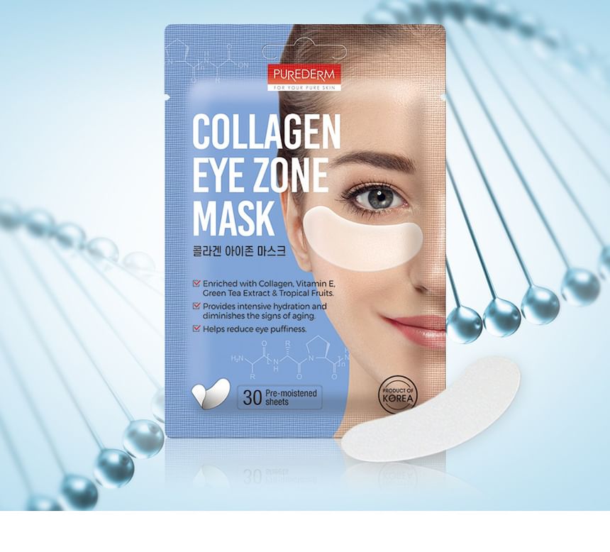PUREDERM - Collagen Eye Zone Mask 30pcs, 30 pcs, 40 g, 8809052582616