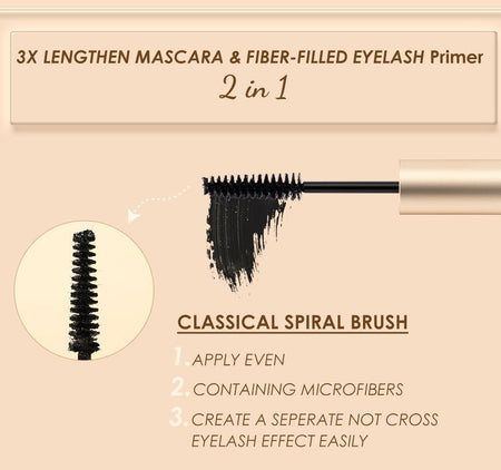 FOCALLURE - Spiral Mascara & Eyelash Primer 2 in 1, #2 Spiral Mascara Eyelash Primer, 37 g, 6941845802302