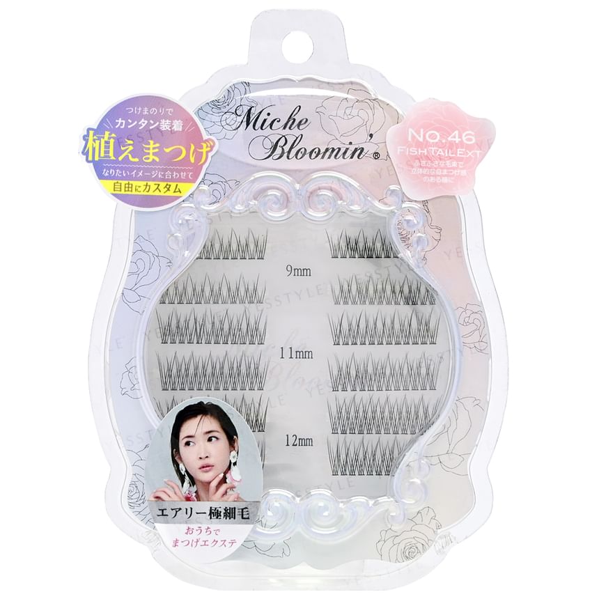 Miche Bloomin’ - Eyelash Extensions 46 Fish Tail Ext, 144 pcs, 23 g, 4560364939195