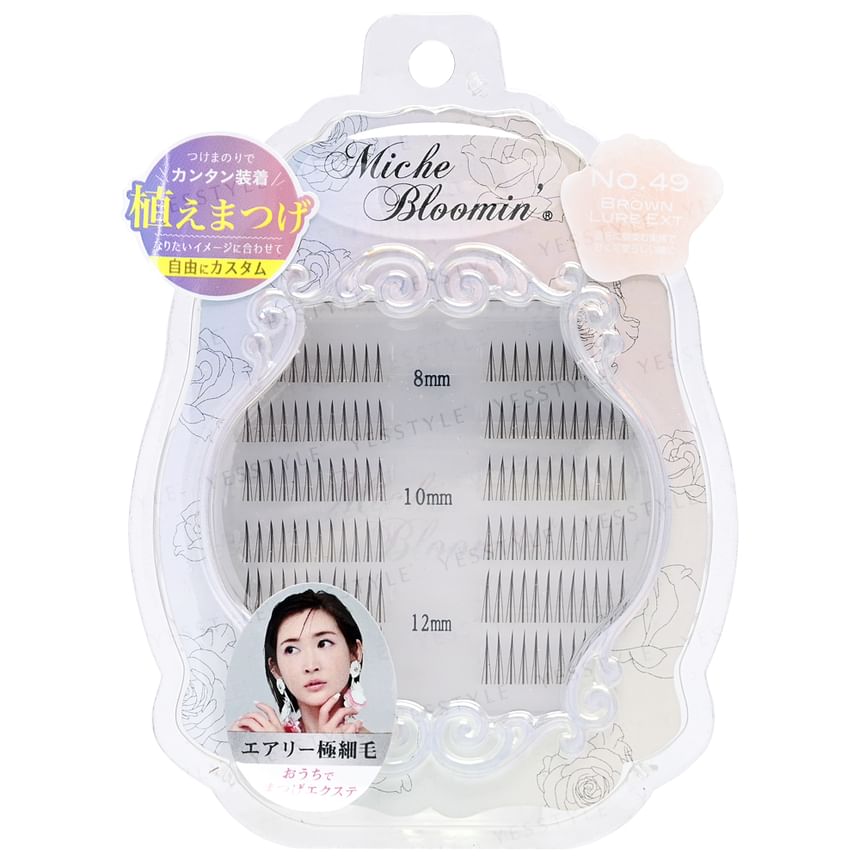 Miche Bloomin’ - Eyelash Extensions 49 Brown Lure Ext, 144 pcs, 23 g, 4560364939829
