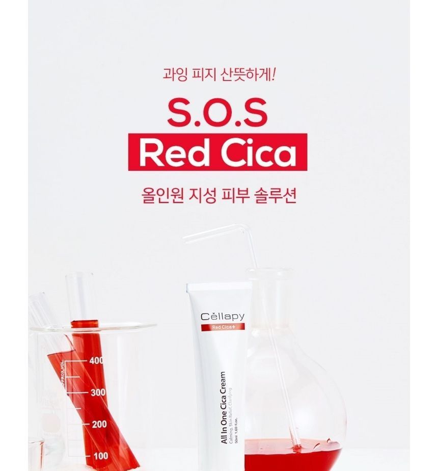 Cellapy - Red Cica All In One Cica Cream, 50ml, 130 g, 8809386602677