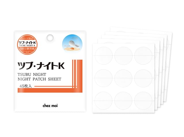 Tsubu Night K - Night Patch Sheet, 45 pcs, 80 g, 4562226255078