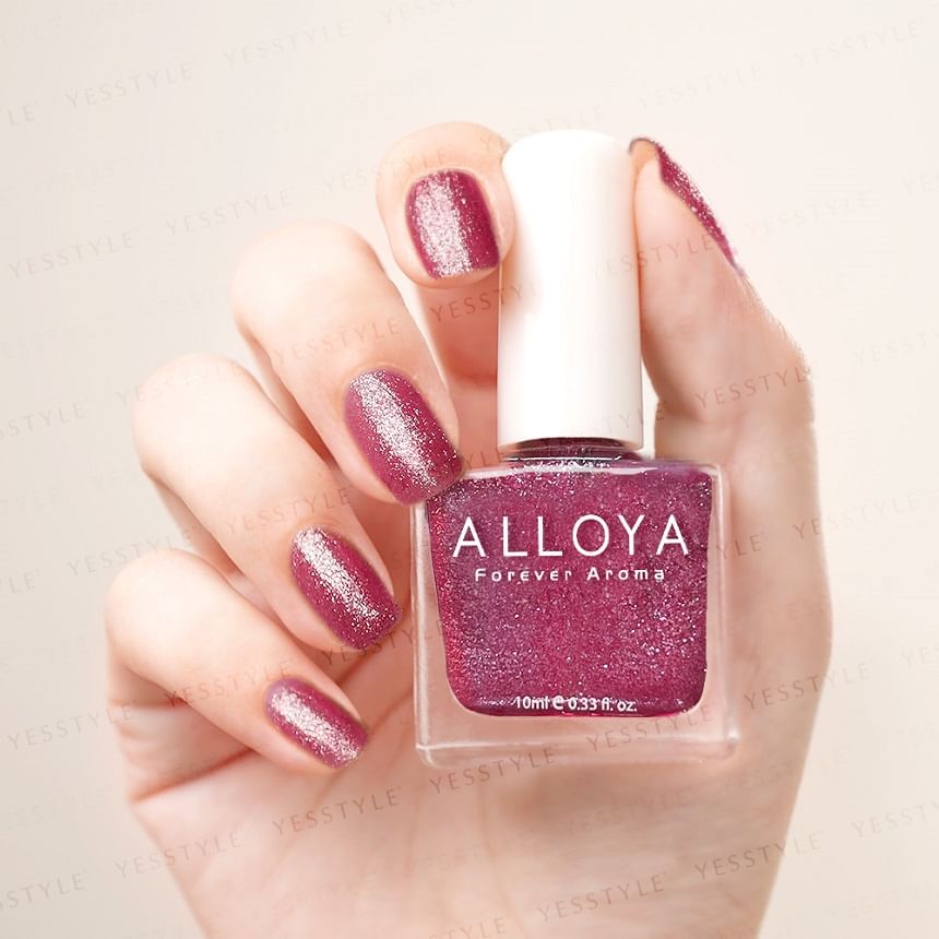 ALLOYA - Water-Based Natural Nail Polish Environmental Friendly 088 Naughty Sexy, 10ml, 60 g, 6934849100888