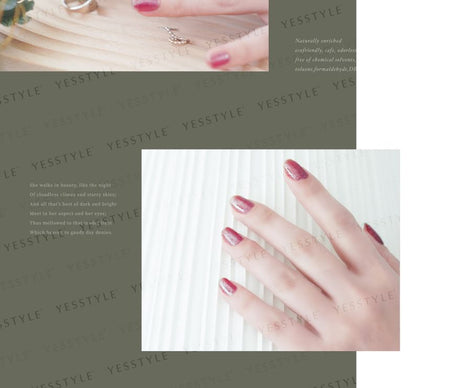 ALLOYA - Water-Based Natural Nail Polish Environmental Friendly 088 Naughty Sexy, 10ml, 60 g, 6934849100888
