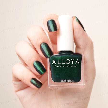 ALLOYA - Water-Based Natural Nail Polish Environmental Friendly 089 Black Opal, 10ml, 60 g, 6934849100895