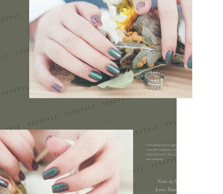 ALLOYA - Water-Based Natural Nail Polish Environmental Friendly 089 Black Opal, 10ml, 60 g, 6934849100895