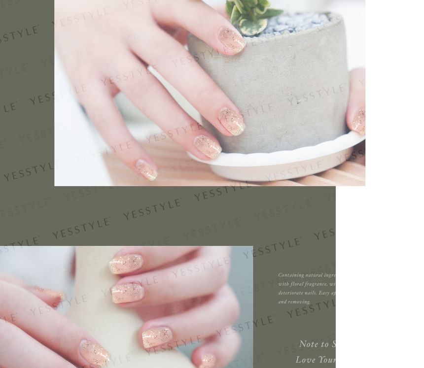 ALLOYA - Water-Based Natural Nail Polish Environmental Friendly 111 Egyptian Night Of Gold, 10ml, 60 g, 6934849101113