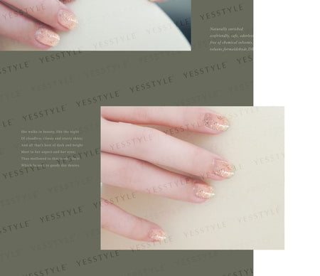 ALLOYA - Water-Based Natural Nail Polish Environmental Friendly 111 Egyptian Night Of Gold, 10ml, 60 g, 6934849101113
