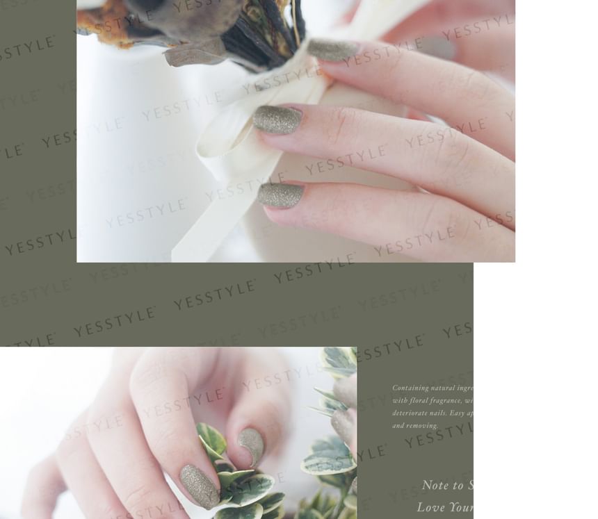 ALLOYA - Water-Based Natural Nail Polish Environmental Friendly 091 Green Genie, 10ml, 60 g, 6934849100918