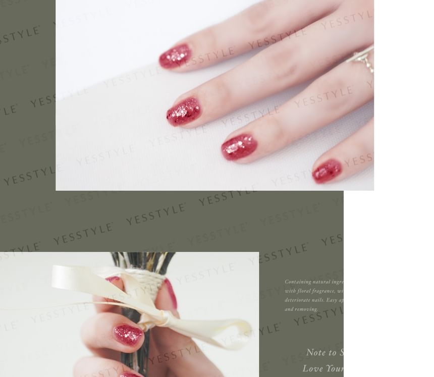 ALLOYA - Water-Based Natural Nail Polish Environmental Friendly 096 Charming Red, 10ml, 60 g, 6934849100963