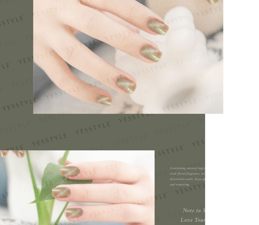 ALLOYA - Water-Based Natural Nail Polish Environmental Friendly 115 Sleepy Beauty Story, 10ml, 60 g, 6934849101151