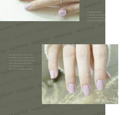 ALLOYA - Water-Based Natural Nail Polish Environmental Friendly 126 Pure Purple Memory, 10ml, 60 g, 6934849101267