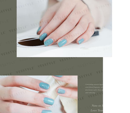 ALLOYA - Water-Based Natural Nail Polish Environmental Friendly 127 Quiet Green Path, 10ml, 60 g, 6934849101274